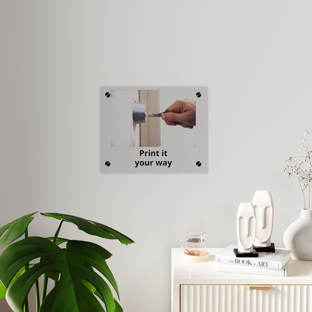 Acrylic Wall Art Panel — Custom Photo "Print It Your Way" Modern Décor