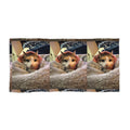Personalized Cat Photo Beach Towel — Cozy Kitten Wrapped in Blanket
