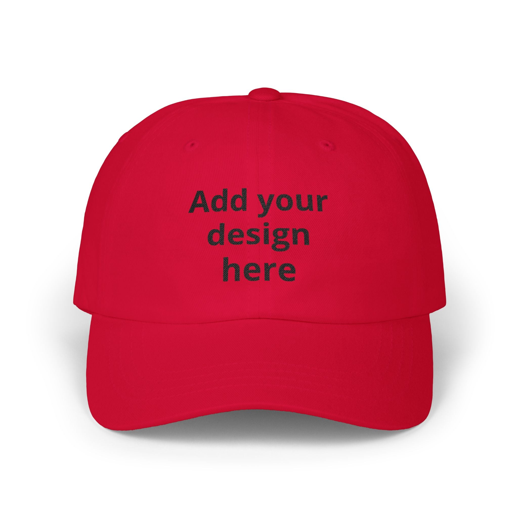 Classic Dad Cap — "Print It Your Way" Adjustable Cotton Baseball Hat