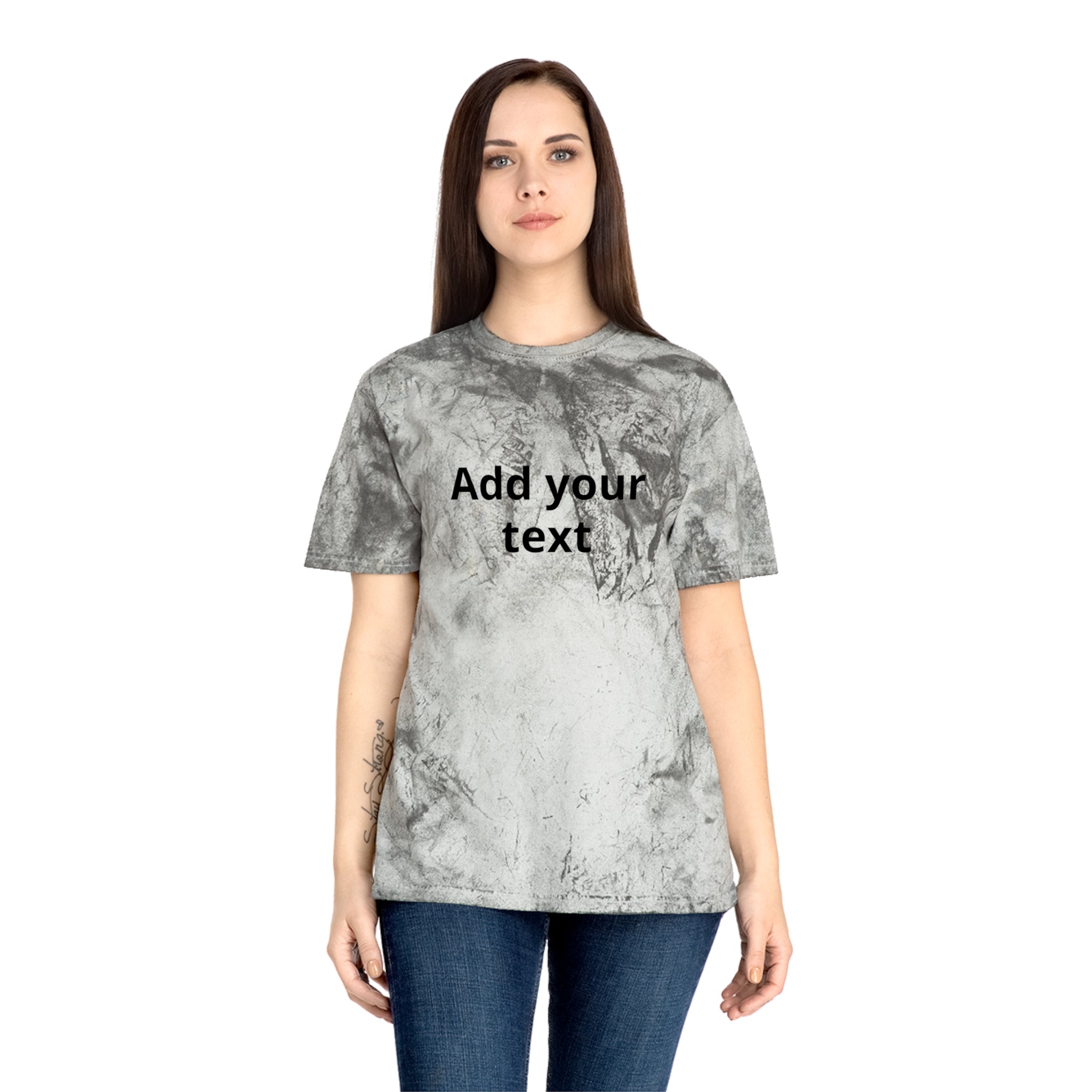 Tie-Dye Custom Text T-Shirt — "In the Zone" Graphic Tee