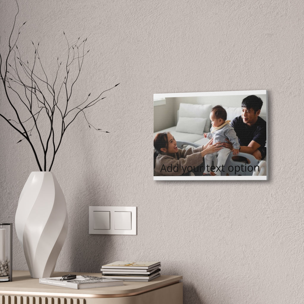 Family Photo Canvas Print — Stretched 0.75" Wall Art (Custom Photo)
