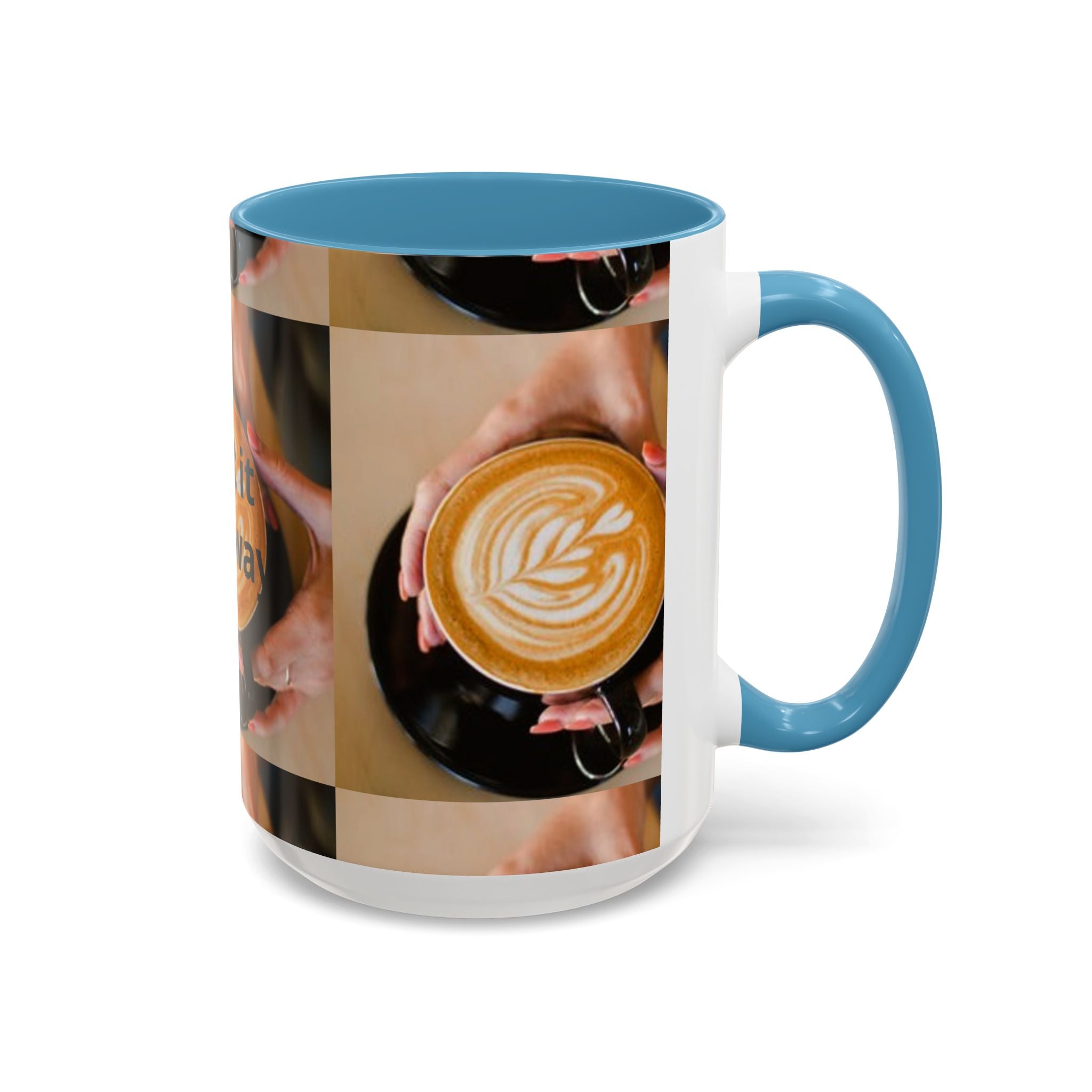 Latte Art Coffee Mug — Barista Hands Holding Latte (11/15 oz)