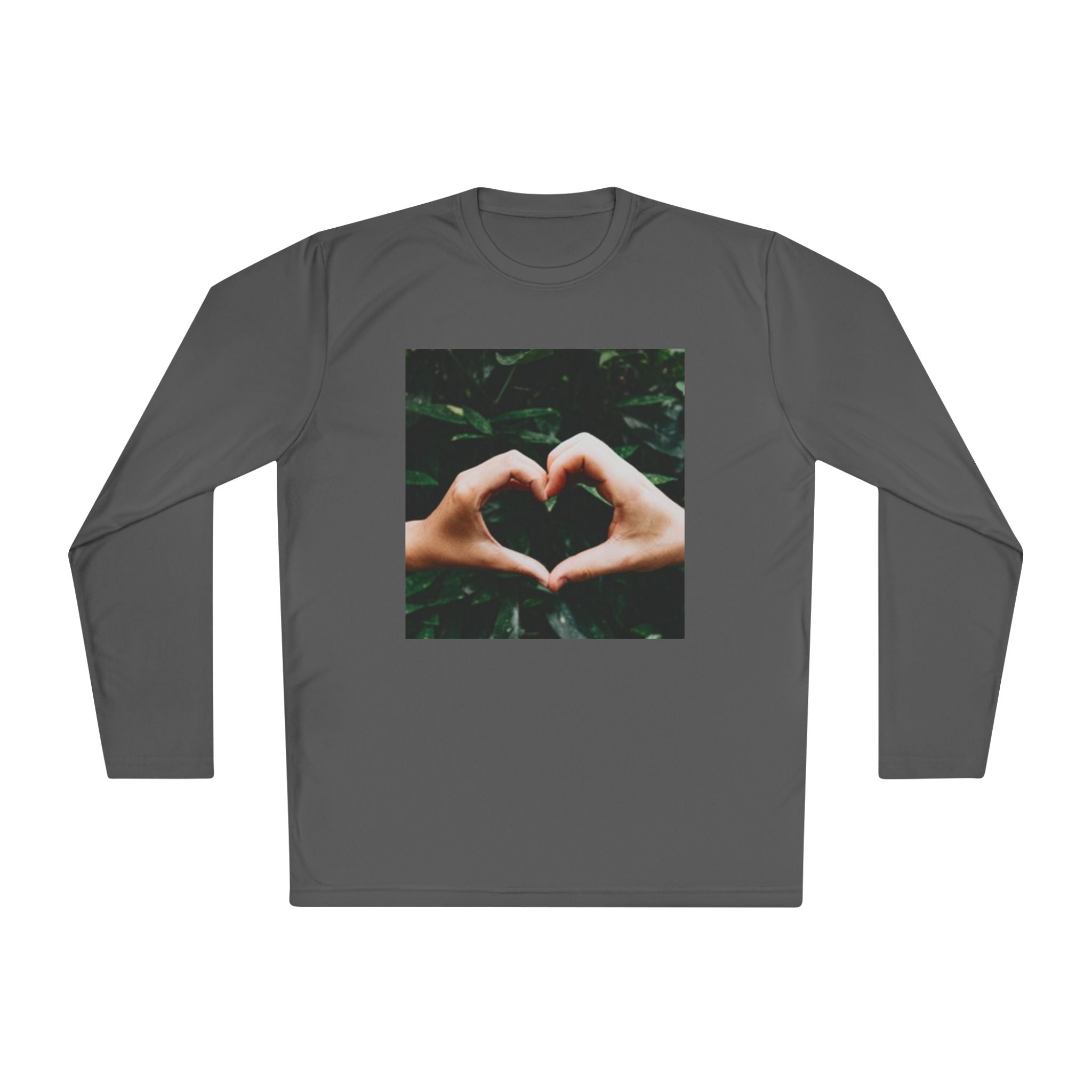 Long Sleeve Tee — Heart Hands Photo Print
