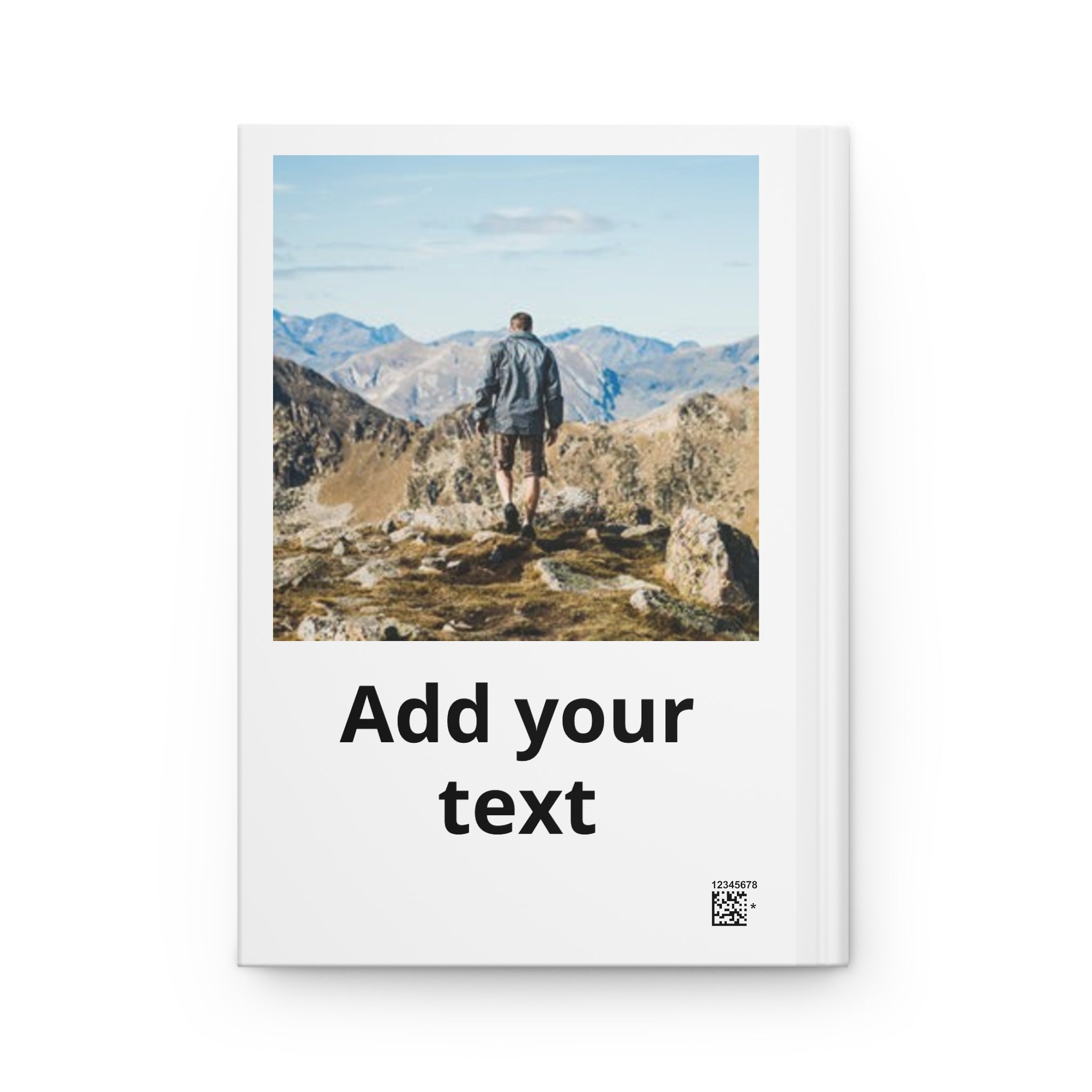 Personalized Adventure Hardcover Journal — Custom Photo & Text Travel Notebook