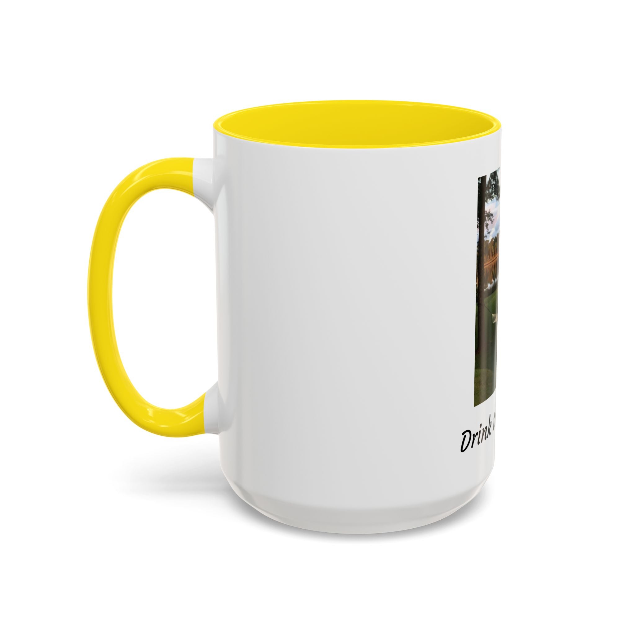 Drink to That View Coffee Mug — Scenic Lake Hammock Accent Mug