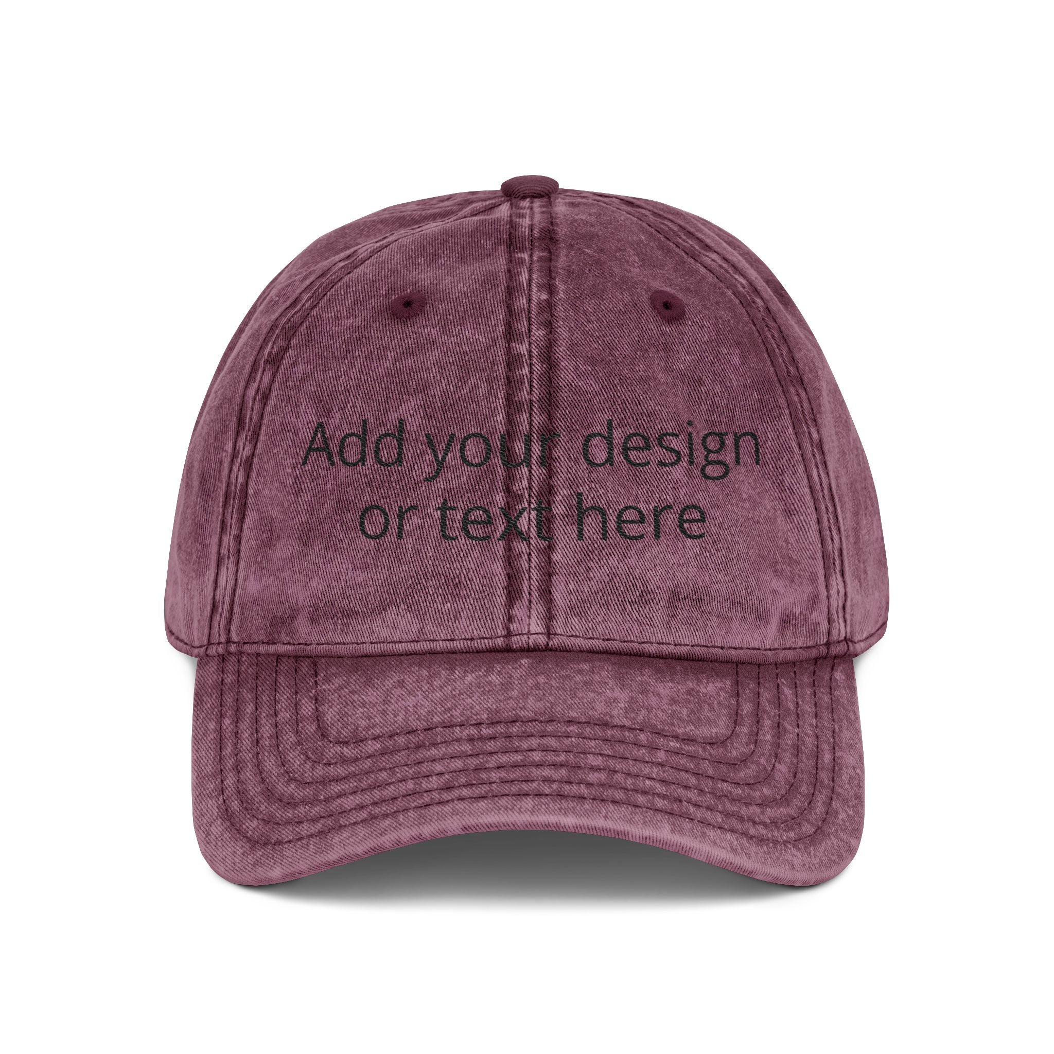 Vintage Embroidered Cap — Custom Text Dad Hat