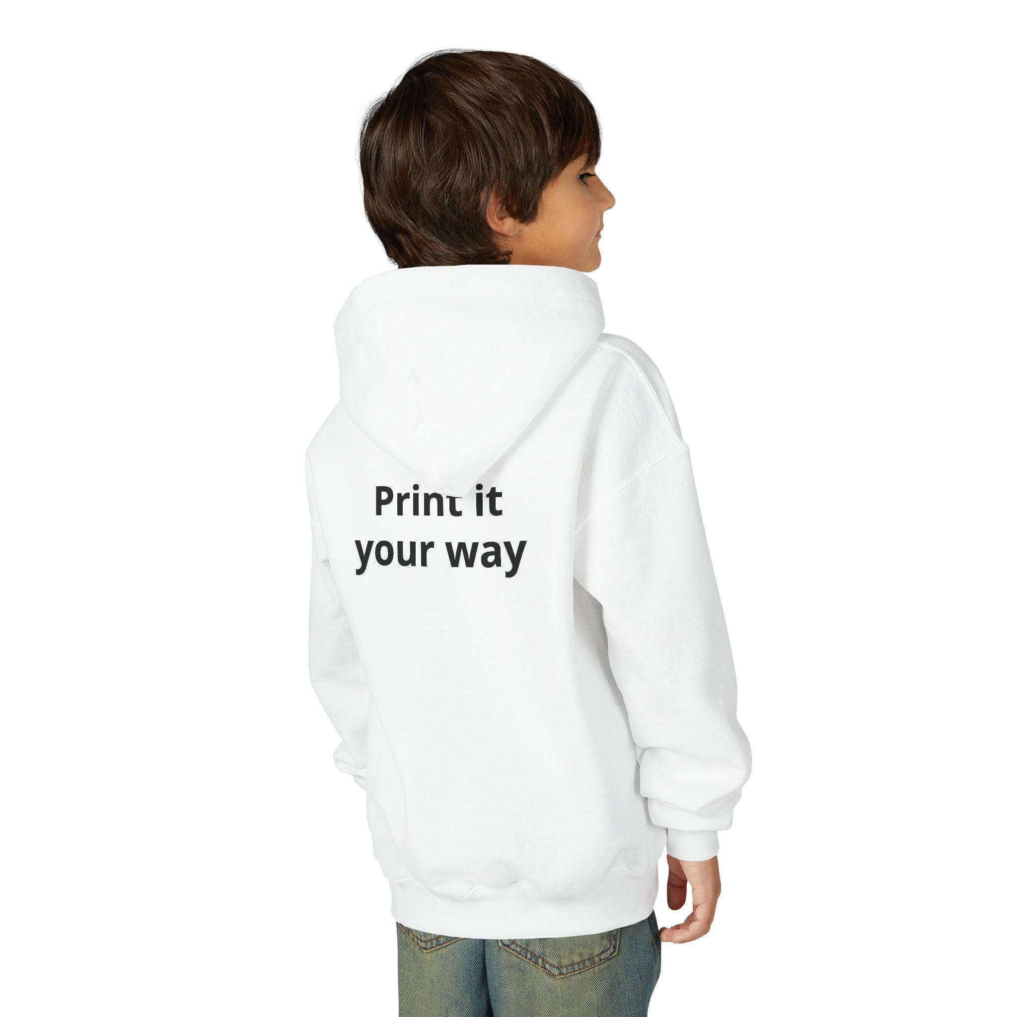 Youth Hoodie — Heart Hands Photo Graphic Hooded Sweatshirt