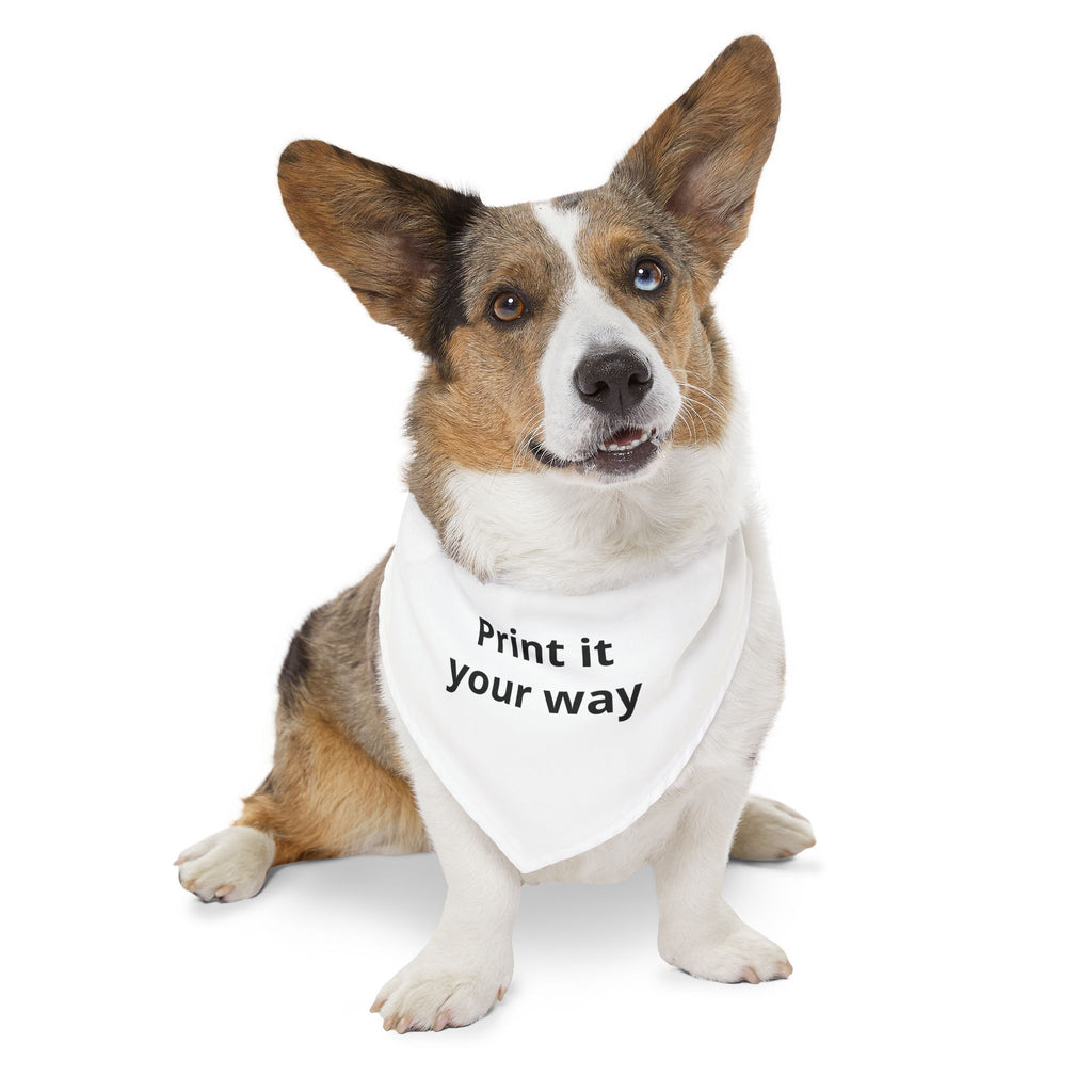 Customizable Pet Bandana Collar — "Print it Your Way" Dog & Cat Accessory