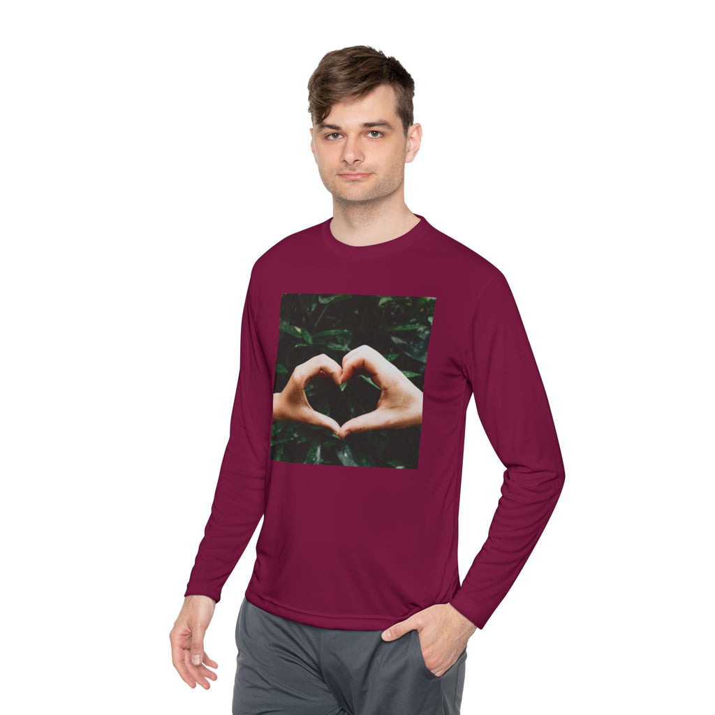 Long Sleeve Tee — Heart Hands Photo Print