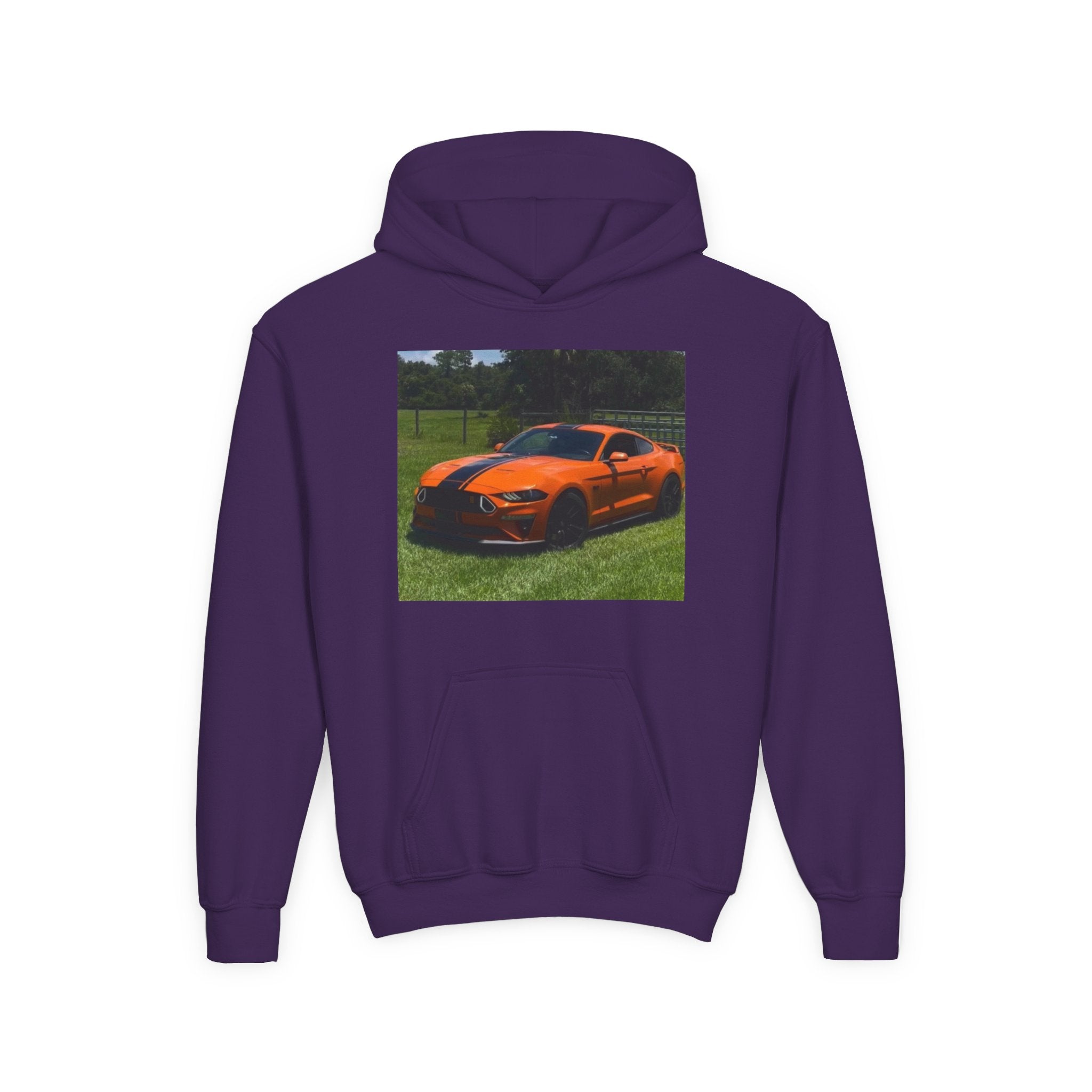 Youth Car Hoodie – Customizable Sports Car Photo Hooded Sweatshirt
