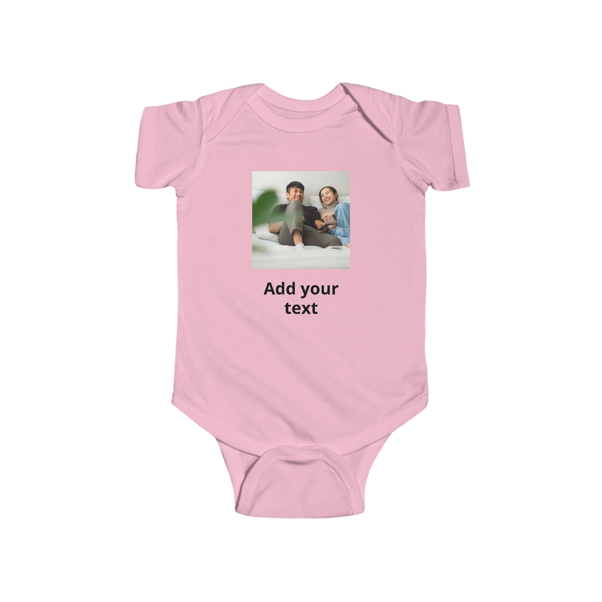 Personalized Infant Bodysuit - Custom Photo & Text Baby Onesie