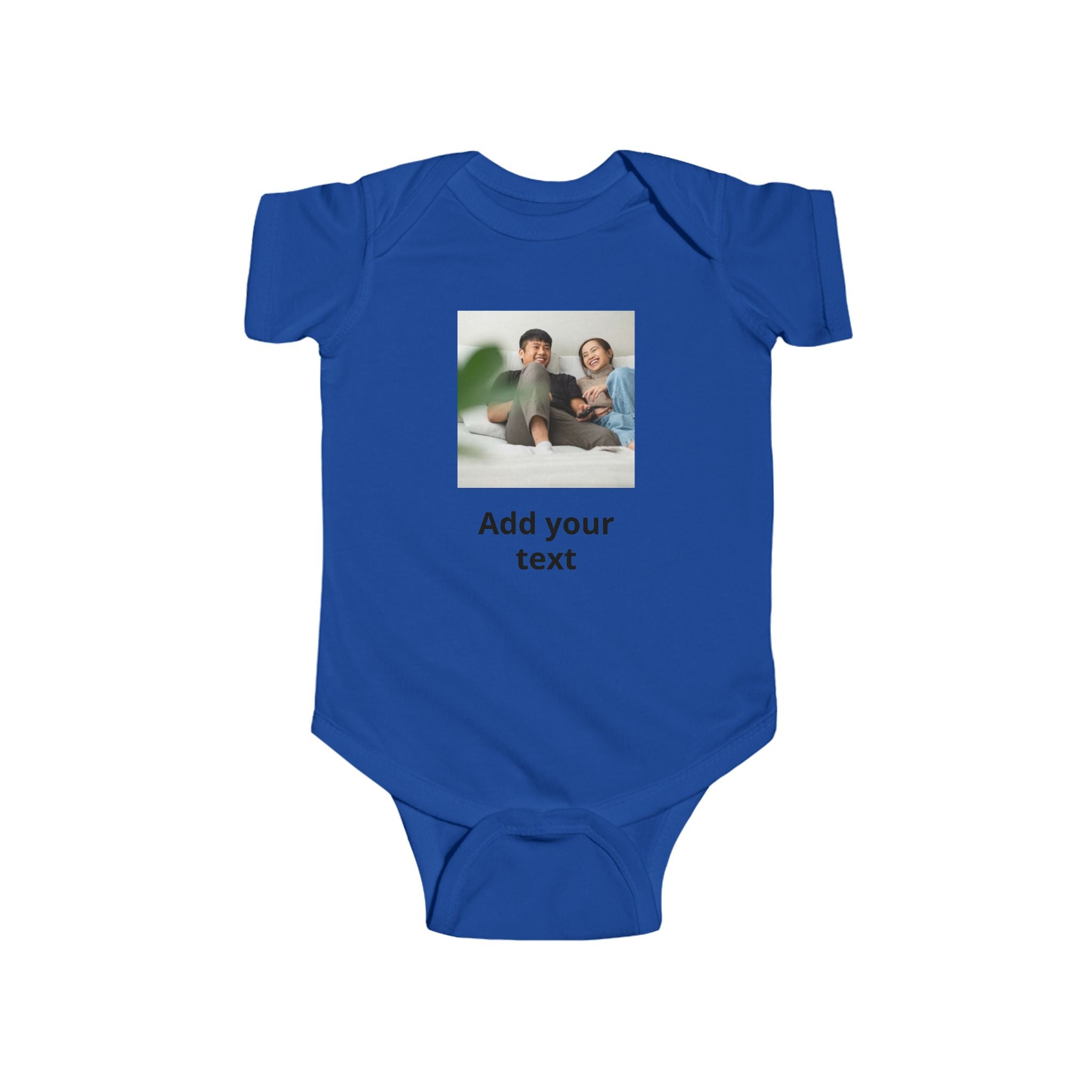 Personalized Infant Bodysuit - Custom Photo & Text Baby Onesie