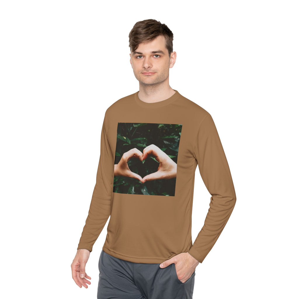Long Sleeve Tee — Heart Hands Photo Print