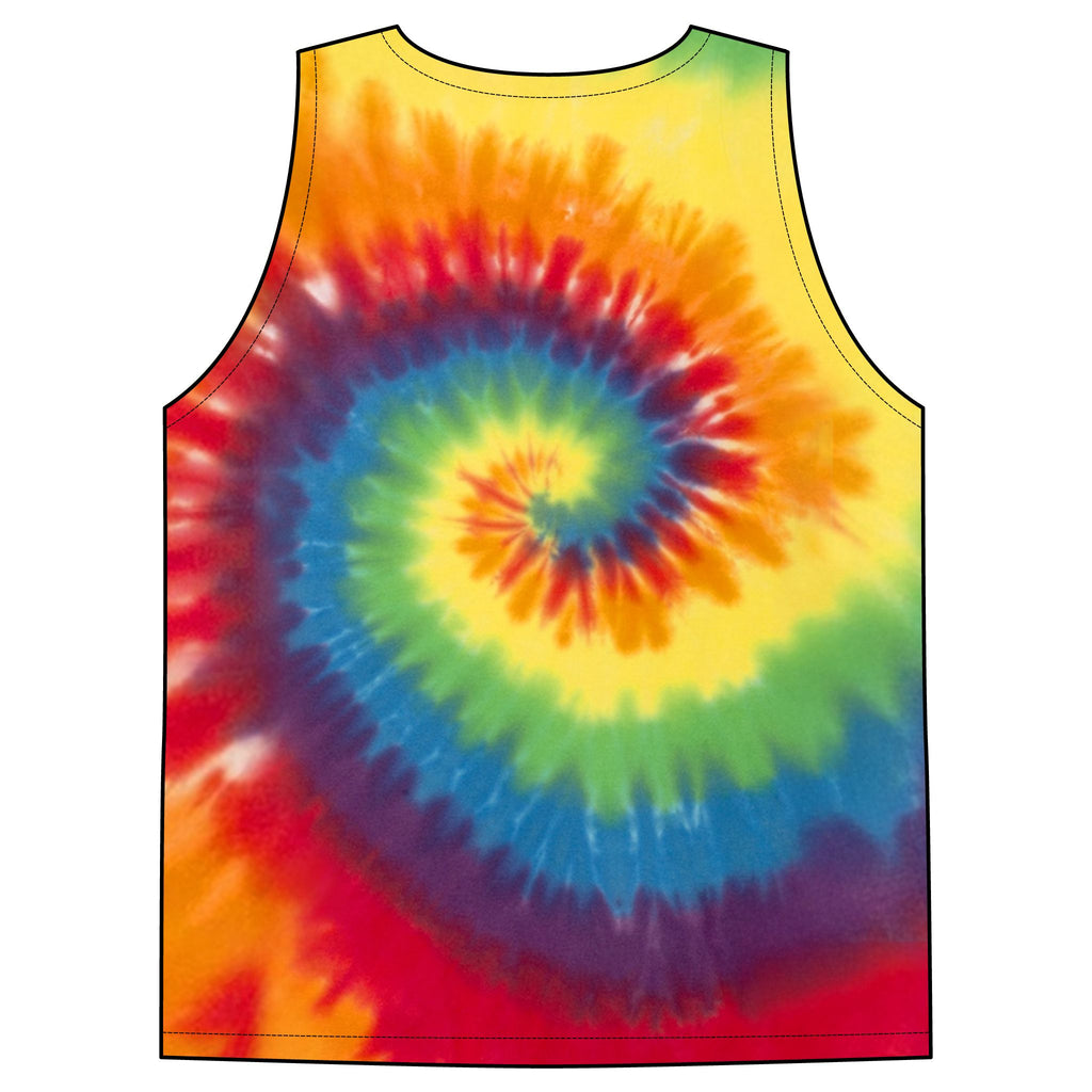 Custom Tie-Dye Tank Top — Personalized Photo & Text Summer Top