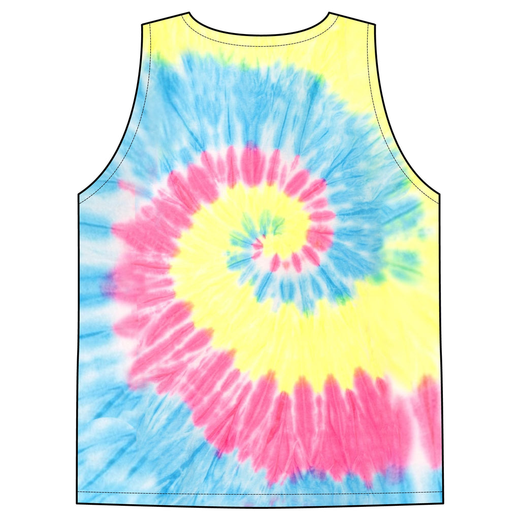 Custom Tie-Dye Tank Top — Personalized Photo & Text Summer Top