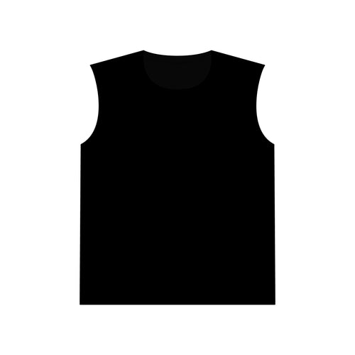 Custom Muscle Tank Top — Personalized Front Text & Back Photo Print