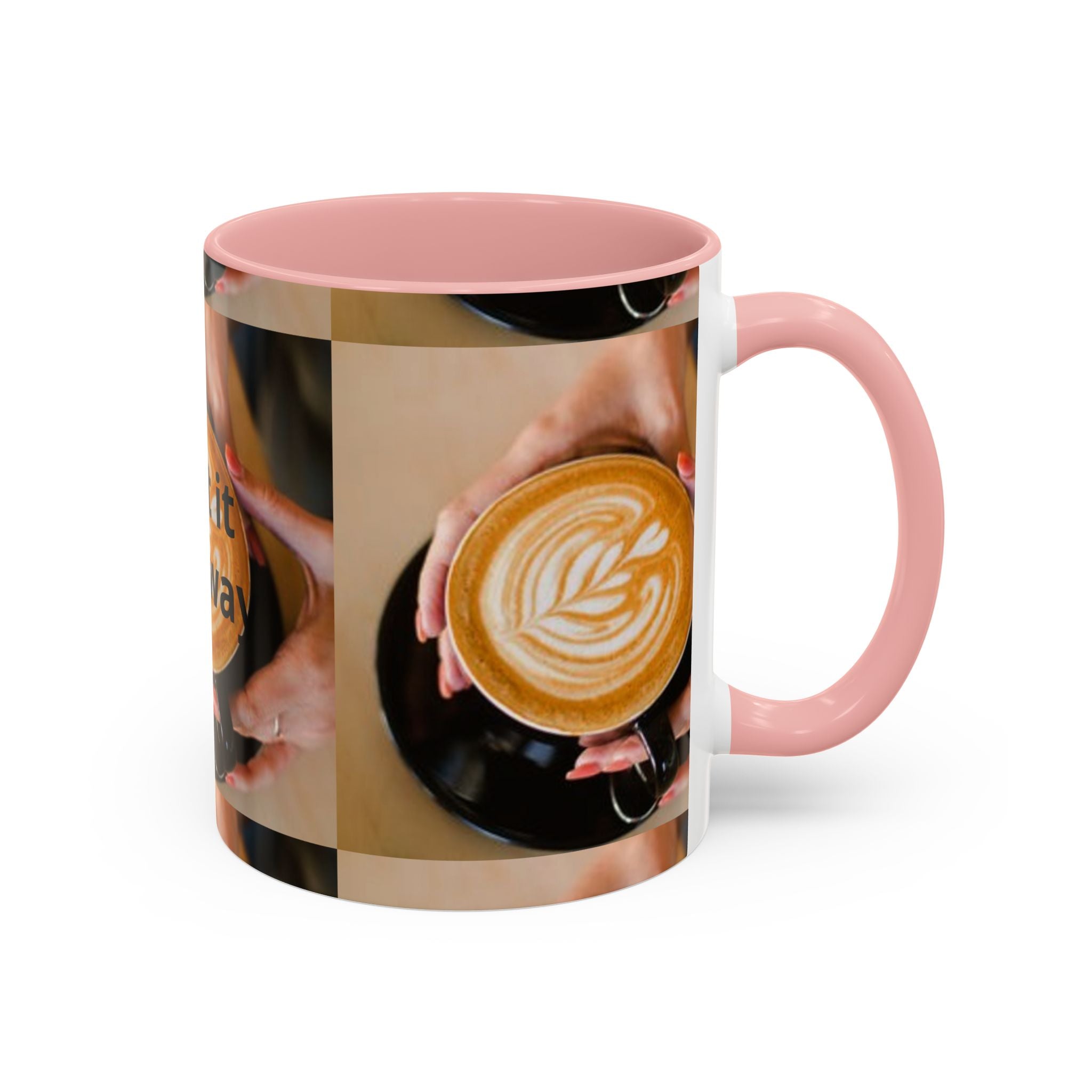Latte Art Coffee Mug — Barista Hands Holding Latte (11/15 oz)