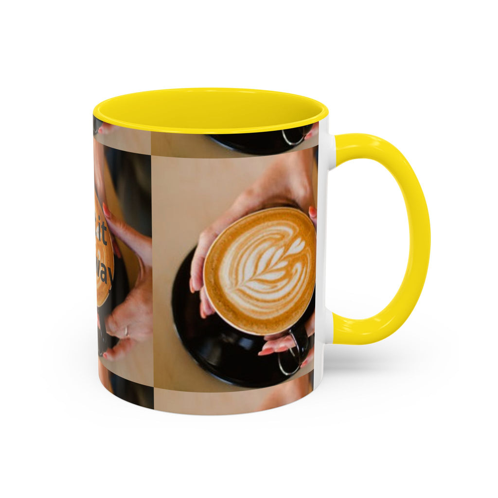 Latte Art Coffee Mug — Barista Hands Holding Latte (11/15 oz)