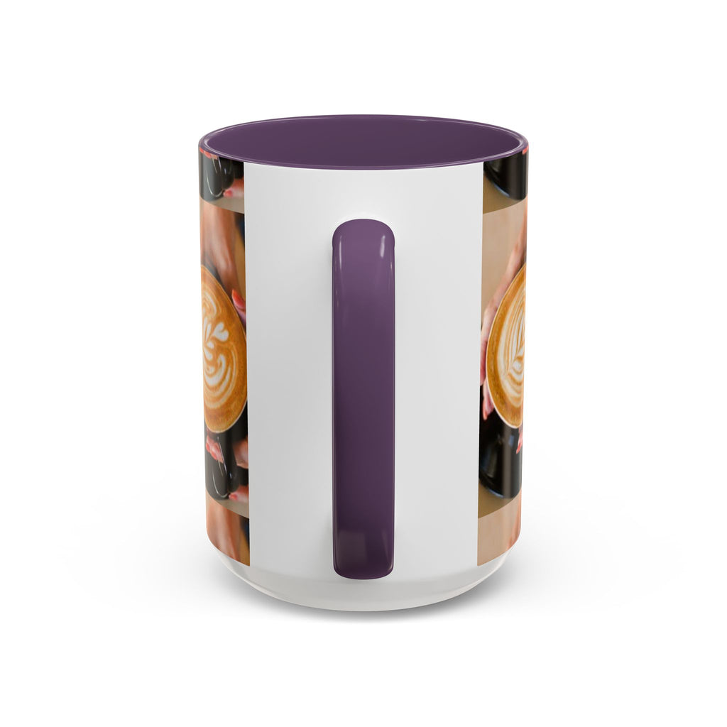 Latte Art Coffee Mug — Barista Hands Holding Latte (11/15 oz)