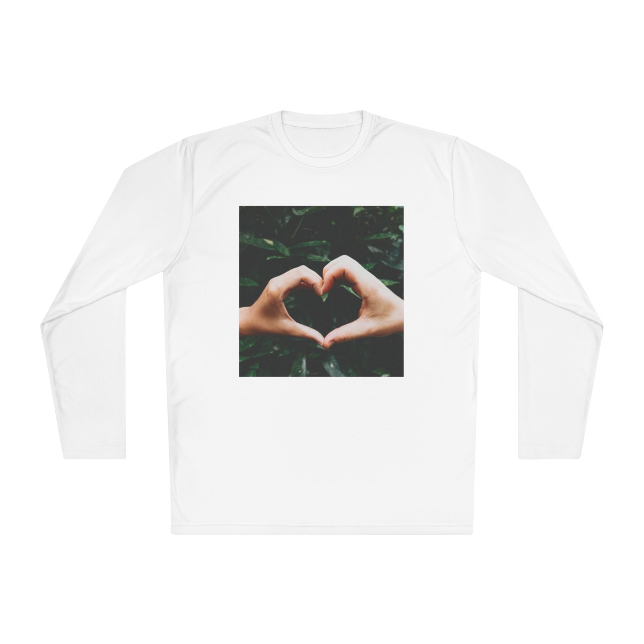 Long Sleeve Tee — Heart Hands Photo Print
