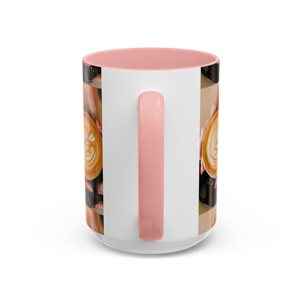 Latte Art Coffee Mug — Barista Hands Holding Latte (11/15 oz)