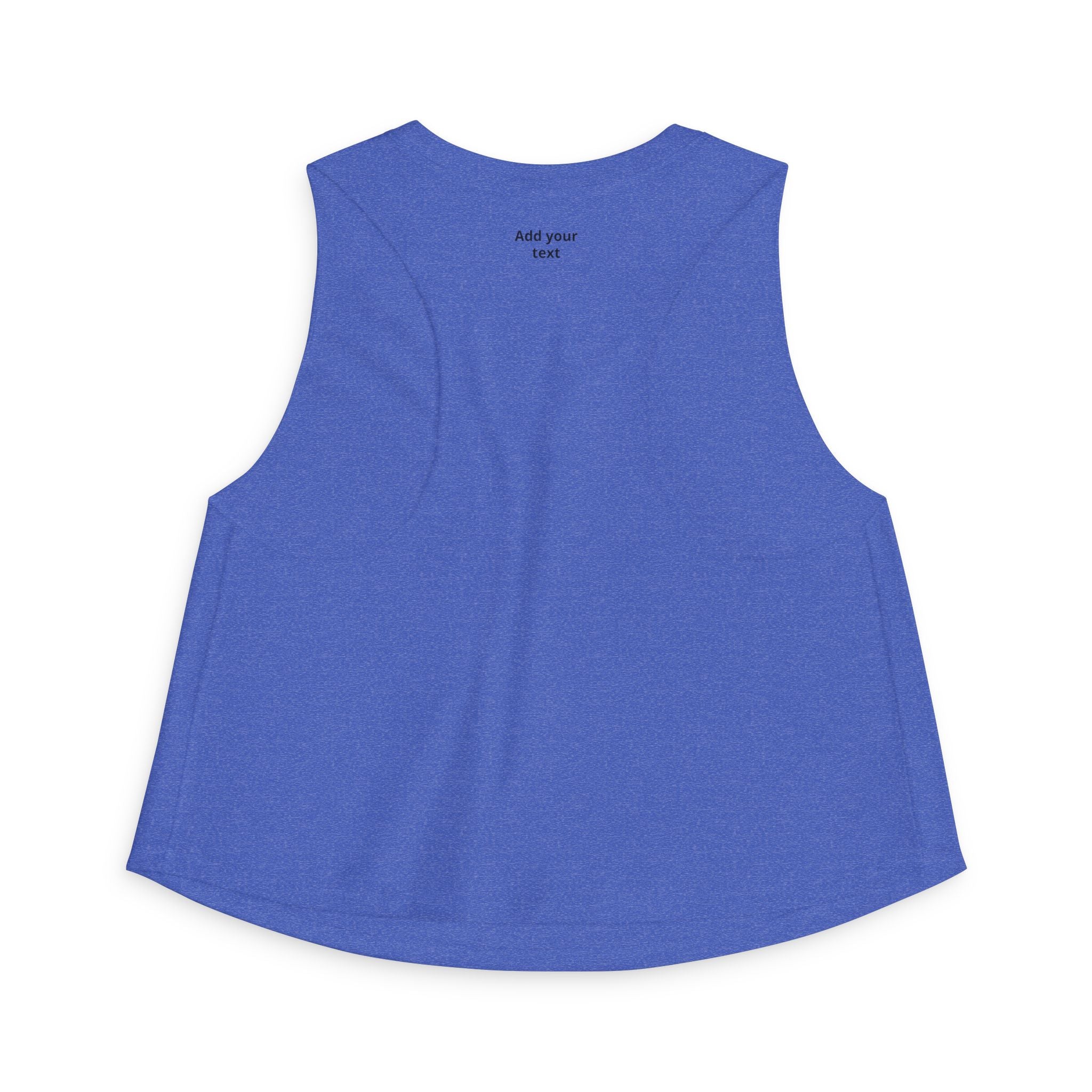 Custom Heart Arrow Crop Top — Add Your Text Personalizable Women's Tank — Valentine's Day & Fundraiser Event Gift for Her