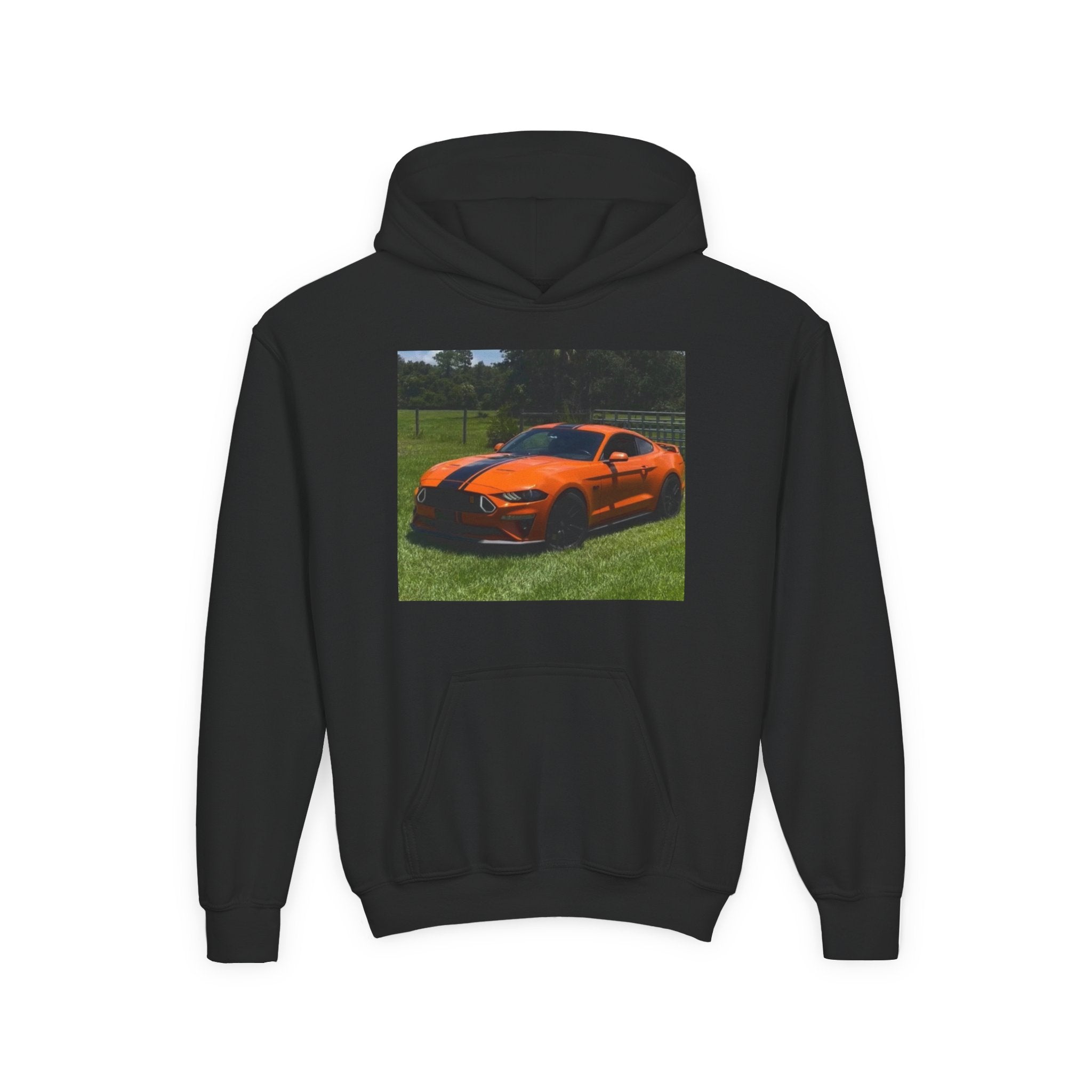 Youth Car Hoodie – Customizable Sports Car Photo Hooded Sweatshirt