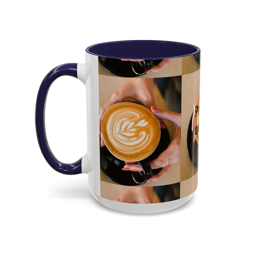Latte Art Coffee Mug — Barista Hands Holding Latte (11/15 oz)
