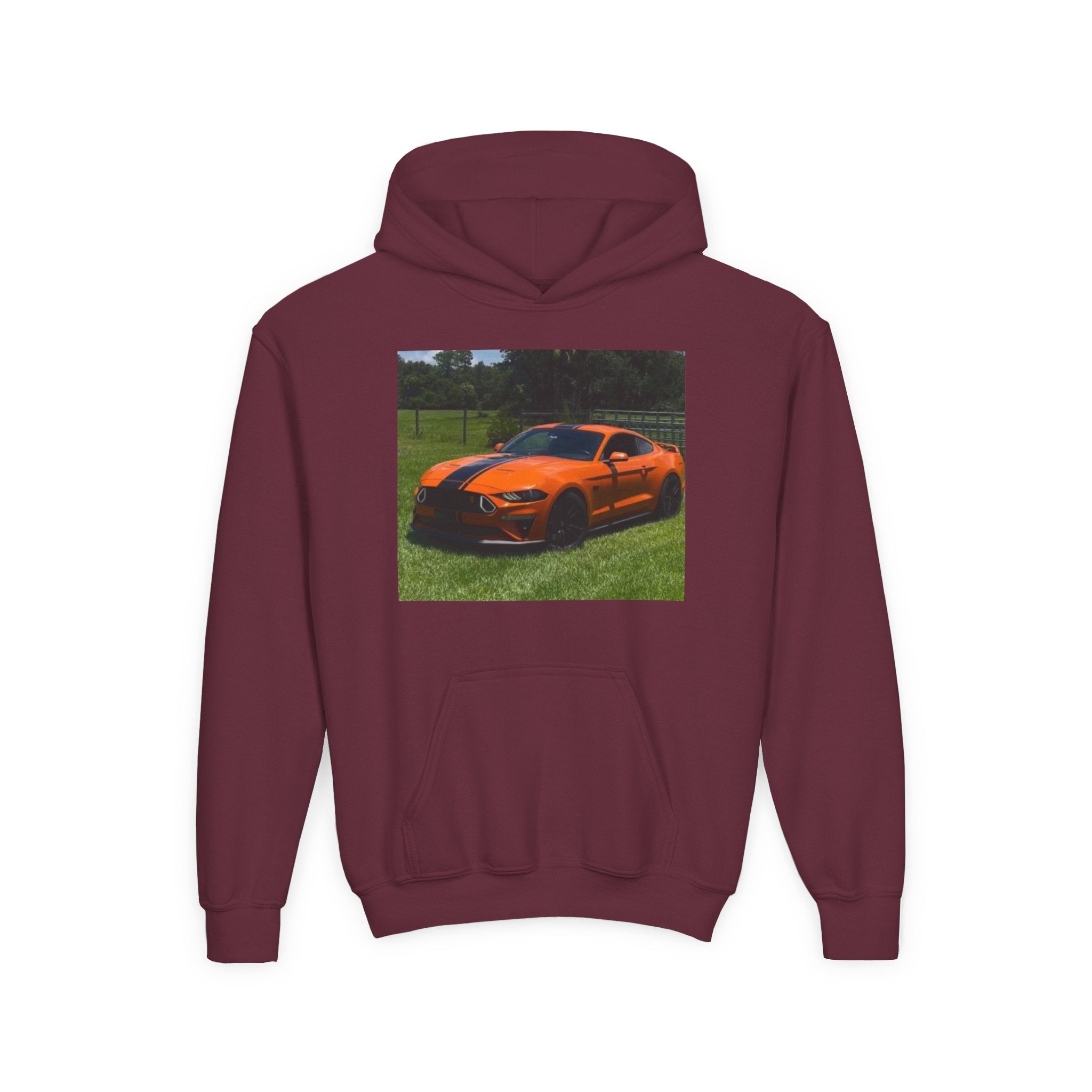 Youth Car Hoodie – Customizable Sports Car Photo Hooded Sweatshirt