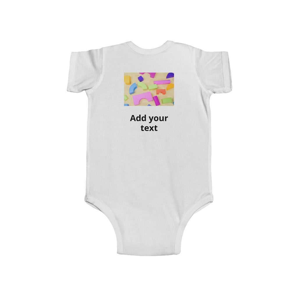 Personalized Infant Bodysuit - Custom Photo & Text Baby Onesie