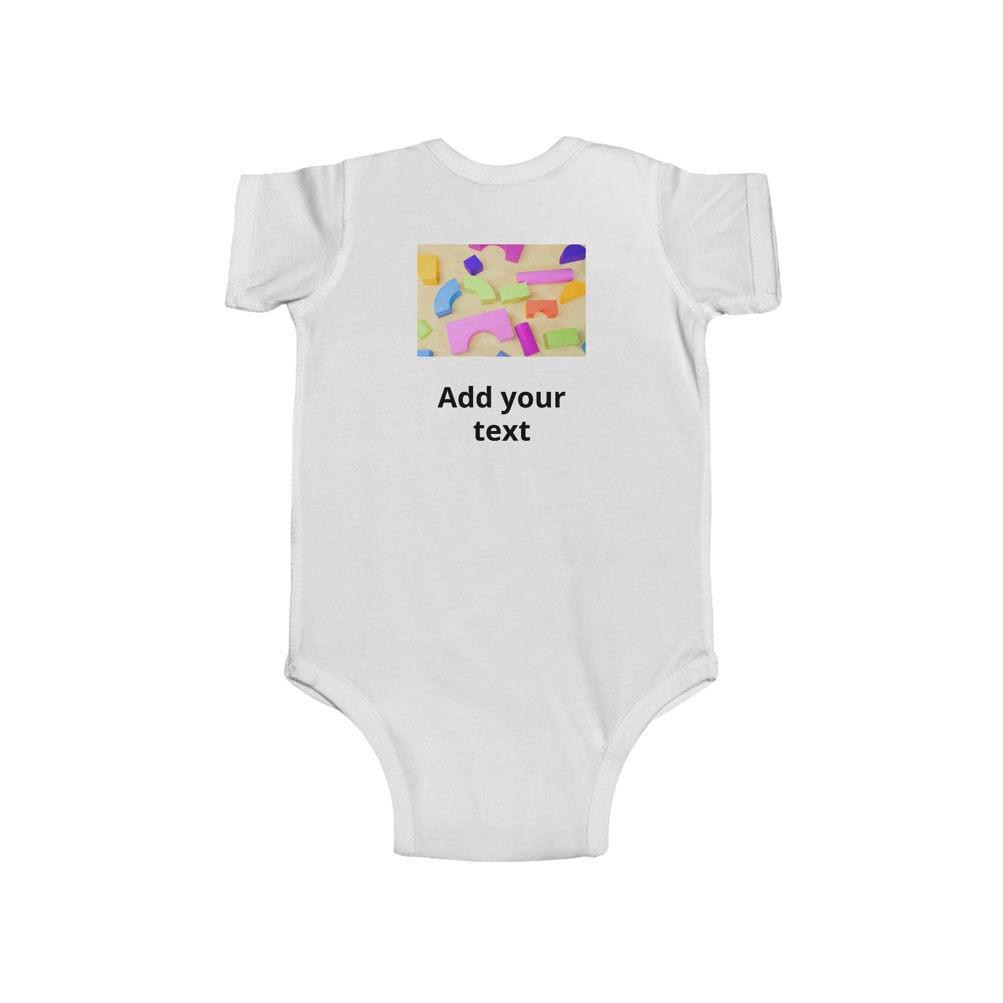 Personalized Infant Bodysuit - Custom Photo & Text Baby Onesie