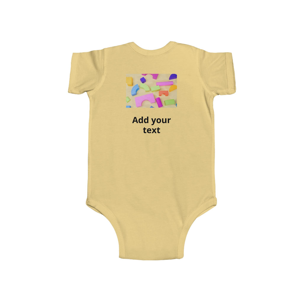 Personalized Infant Bodysuit - Custom Photo & Text Baby Onesie