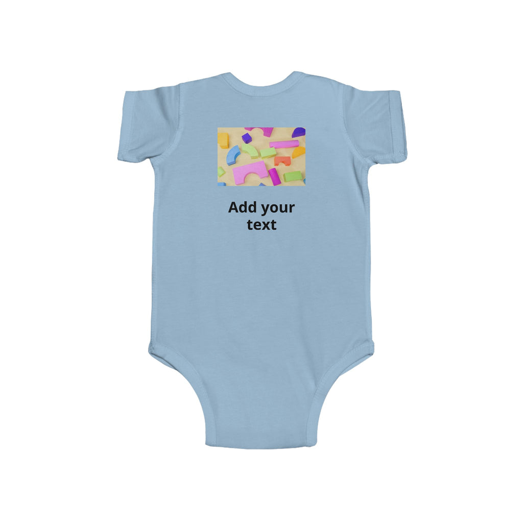 Personalized Infant Bodysuit - Custom Photo & Text Baby Onesie