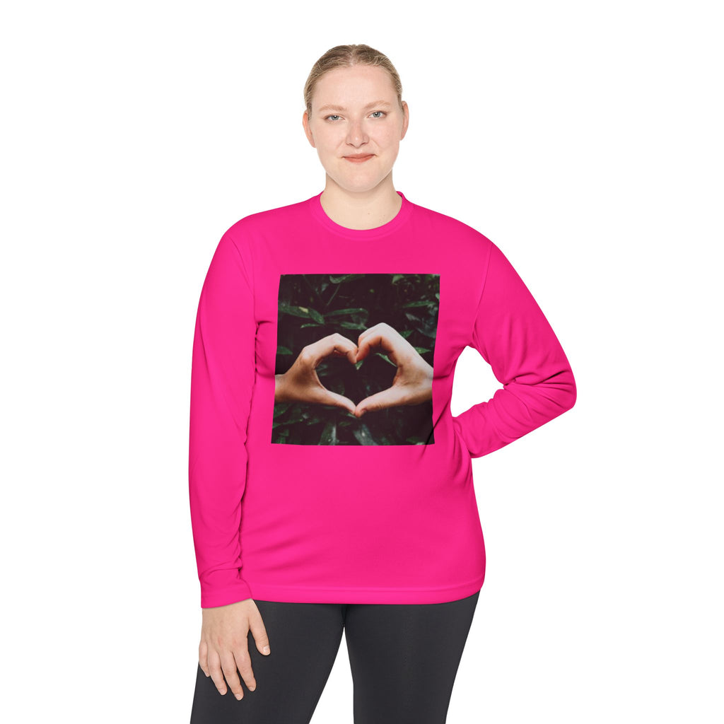 Long Sleeve Tee — Heart Hands Photo Print
