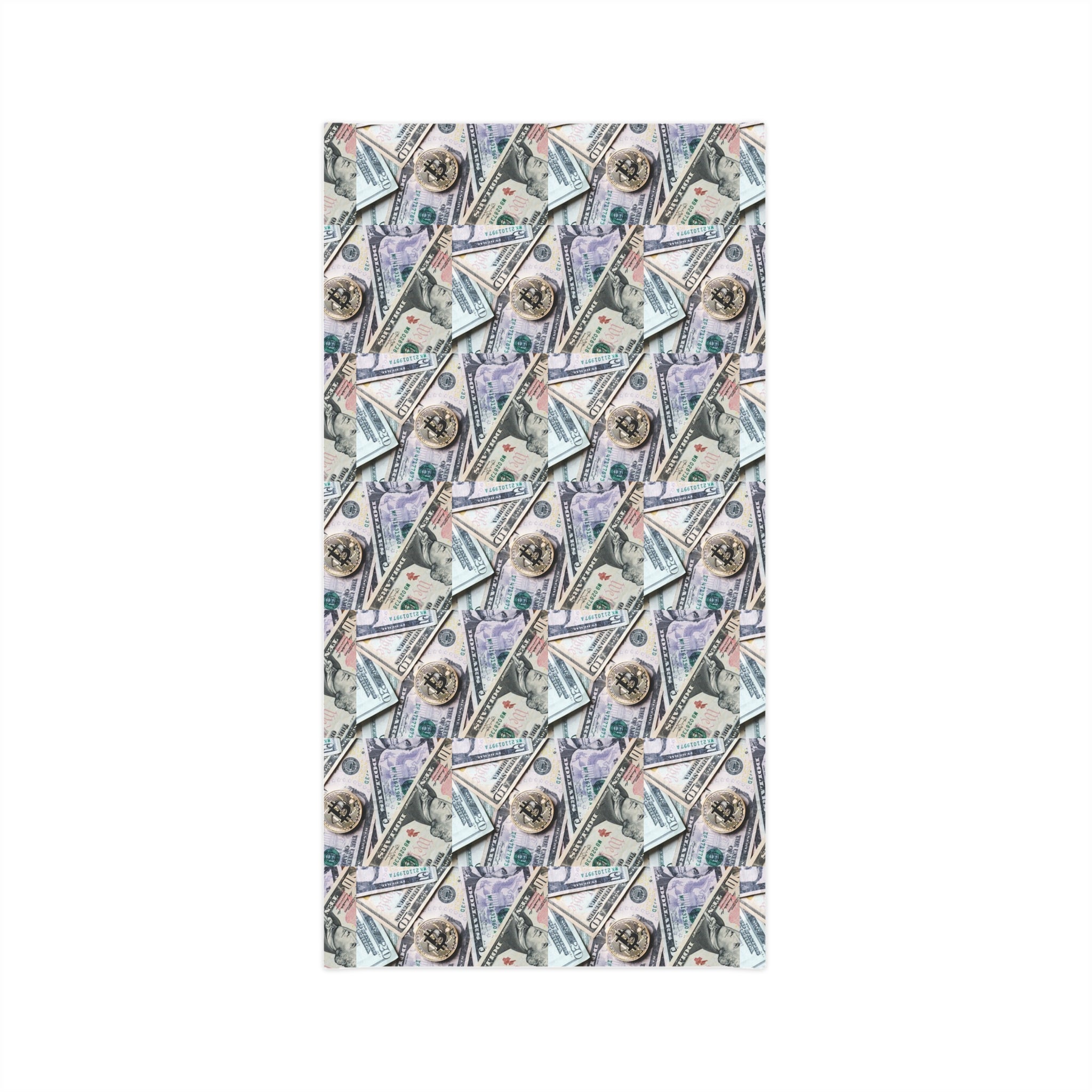 Money Pattern Neck Gaiter — Cash Print Face Covering