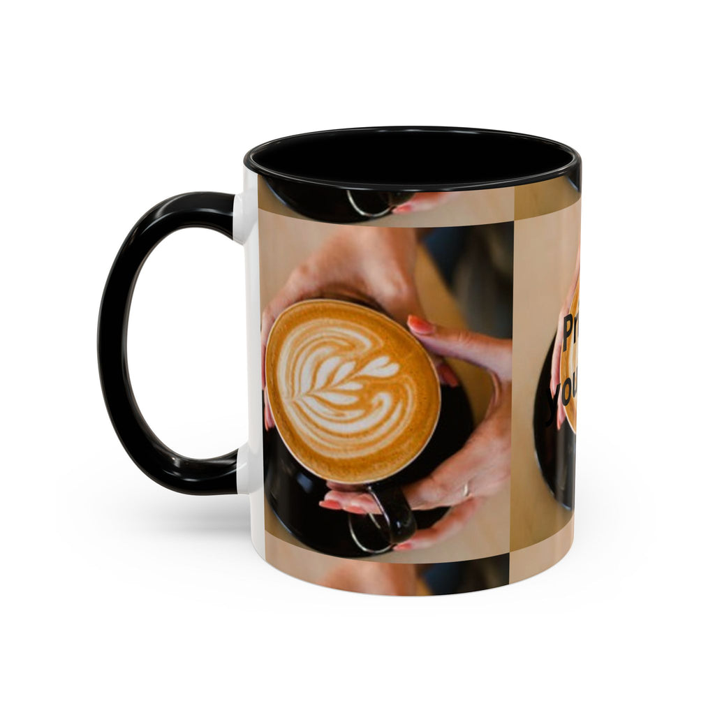 Latte Art Coffee Mug — Barista Hands Holding Latte (11/15 oz)