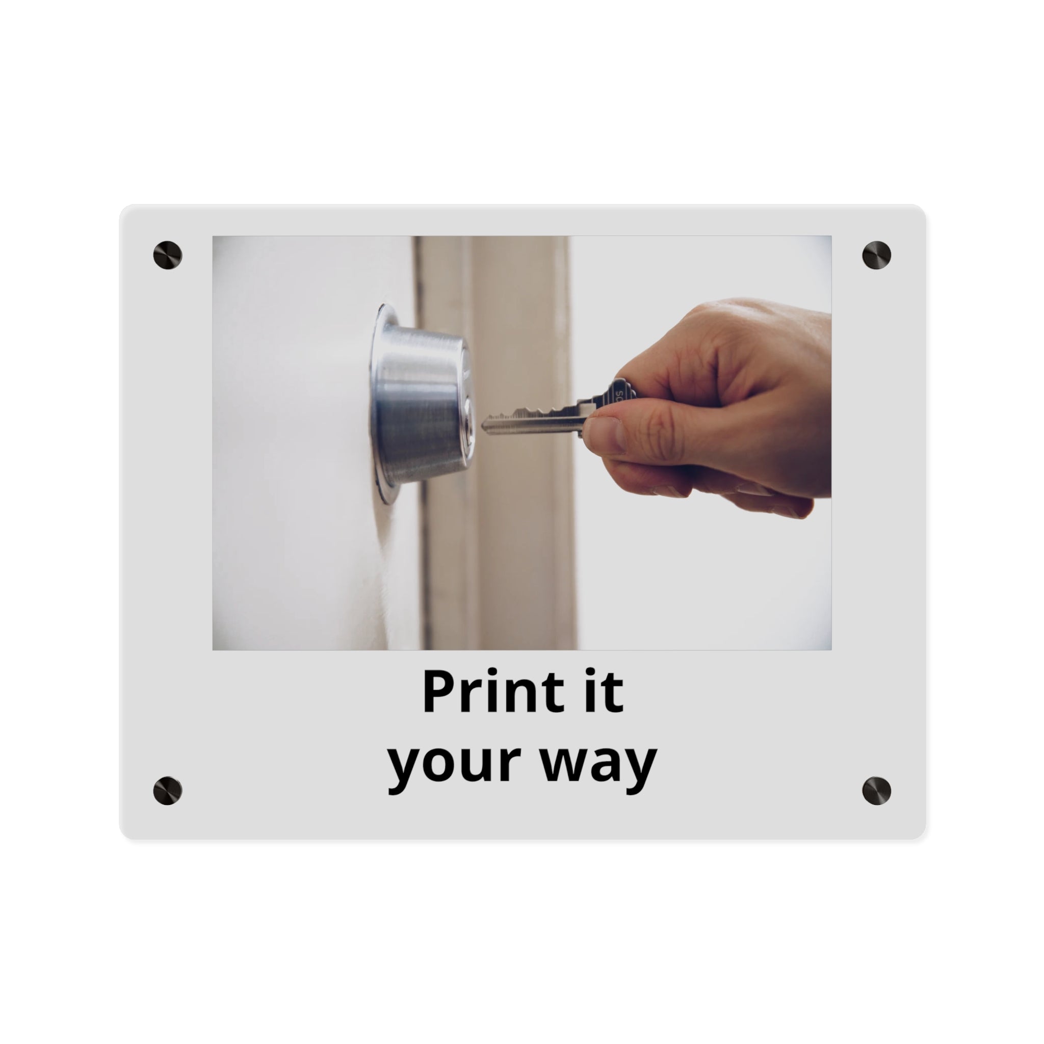 Acrylic Wall Art Panel — Custom Photo "Print It Your Way" Modern Décor