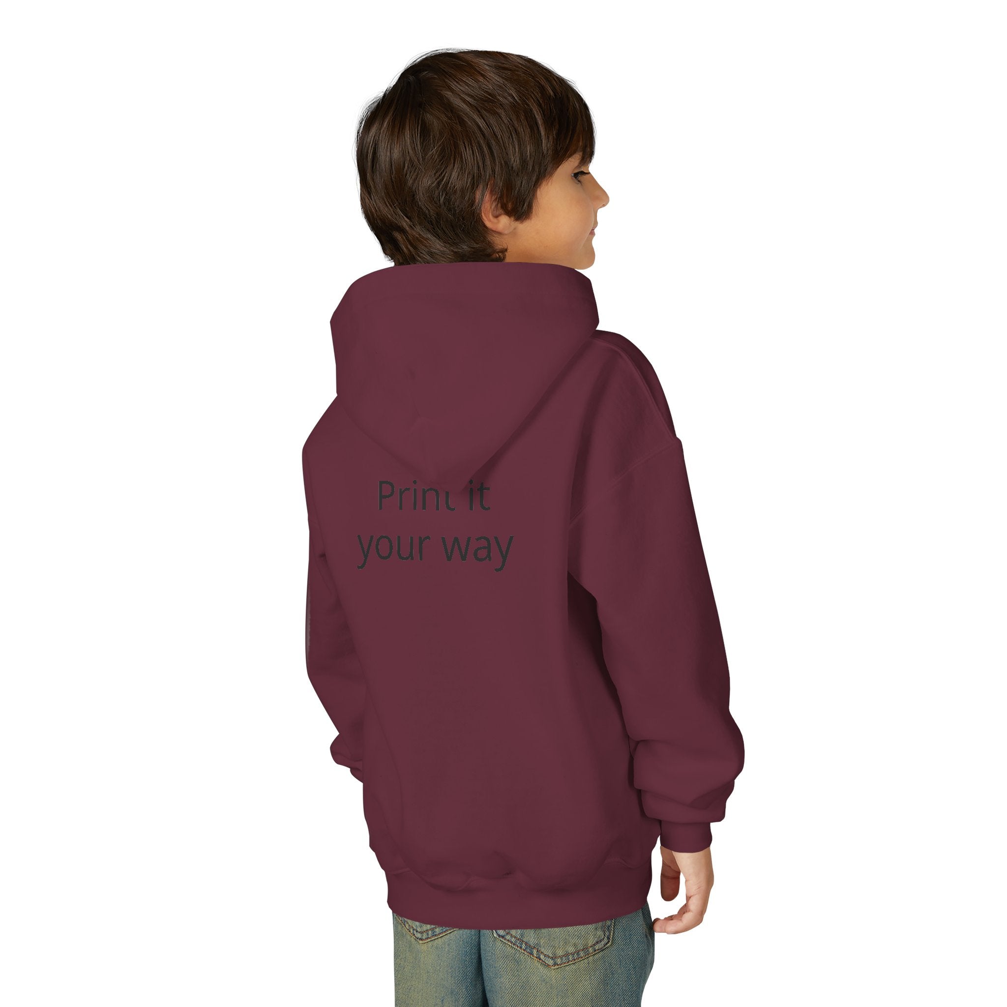 Youth Hoodie — Heart Hands Photo Graphic Hooded Sweatshirt