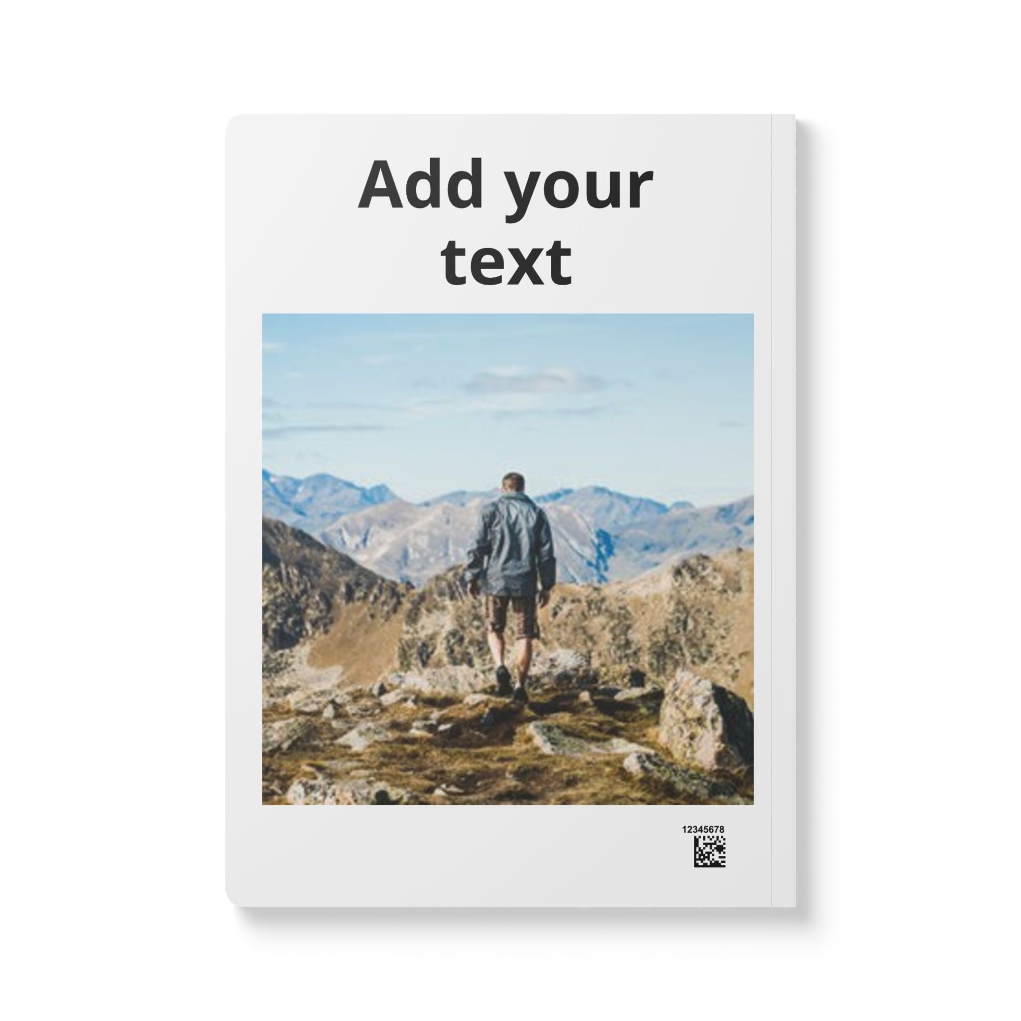 Adventure Travel Softcover Journal — "Add Your Text" Photo Notebook