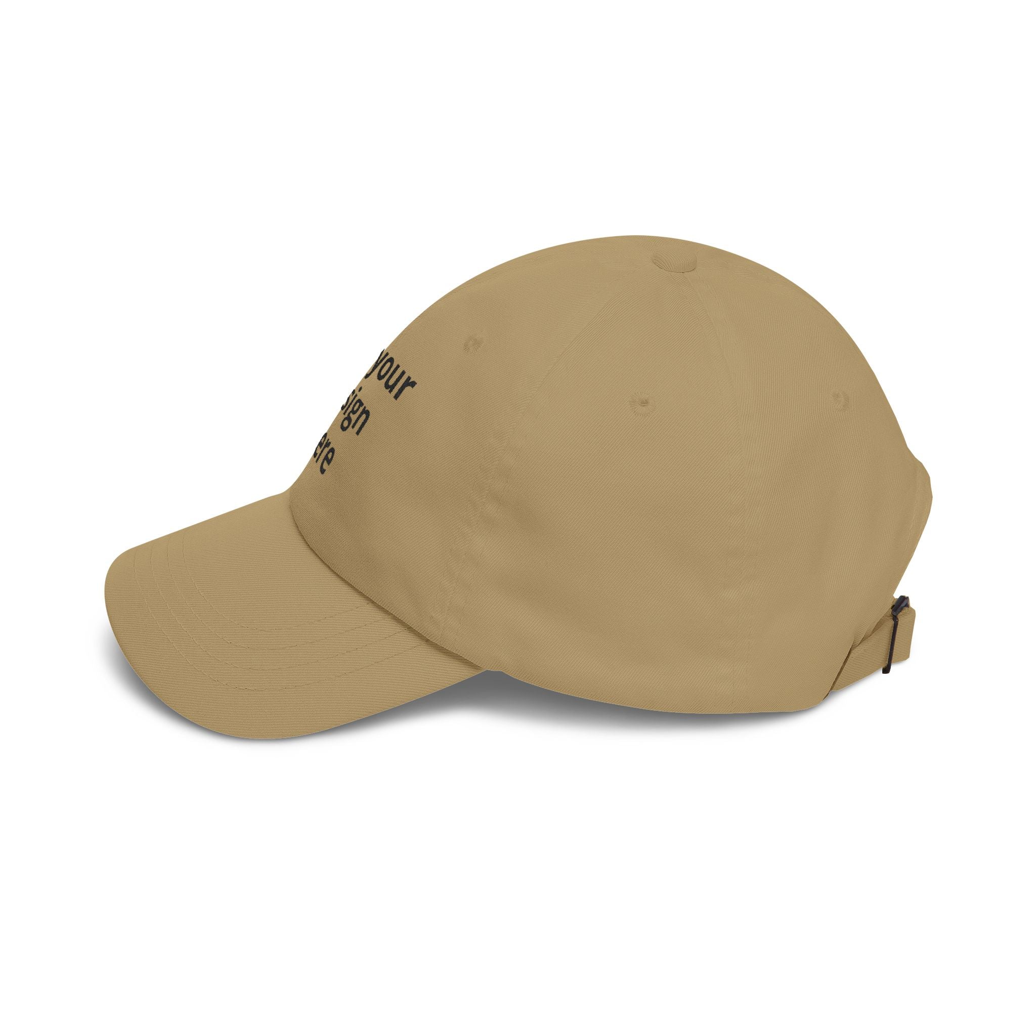 Classic Dad Cap — "Print It Your Way" Adjustable Cotton Baseball Hat