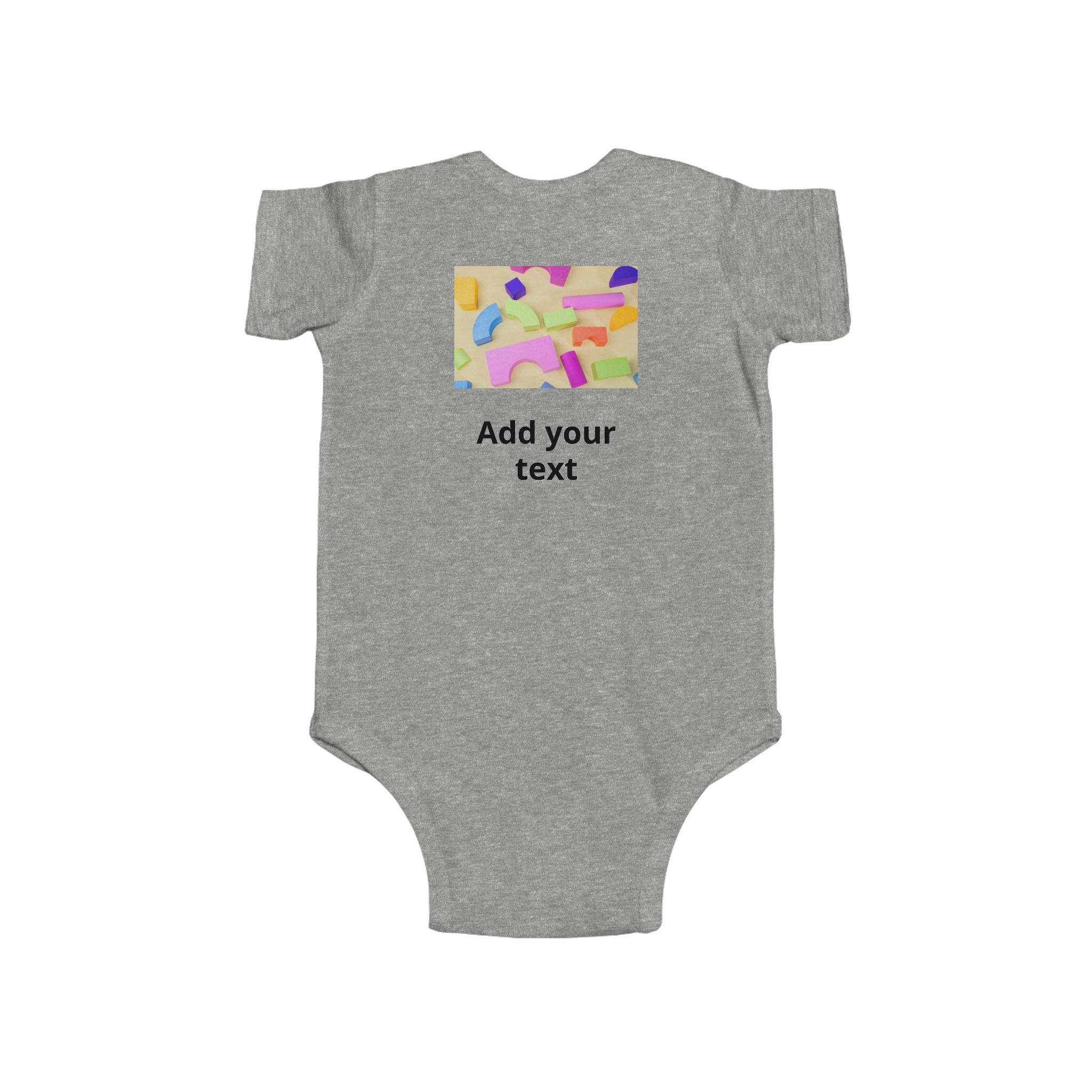 Personalized Infant Bodysuit - Custom Photo & Text Baby Onesie
