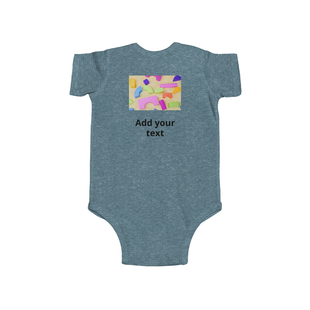 Personalized Infant Bodysuit - Custom Photo & Text Baby Onesie