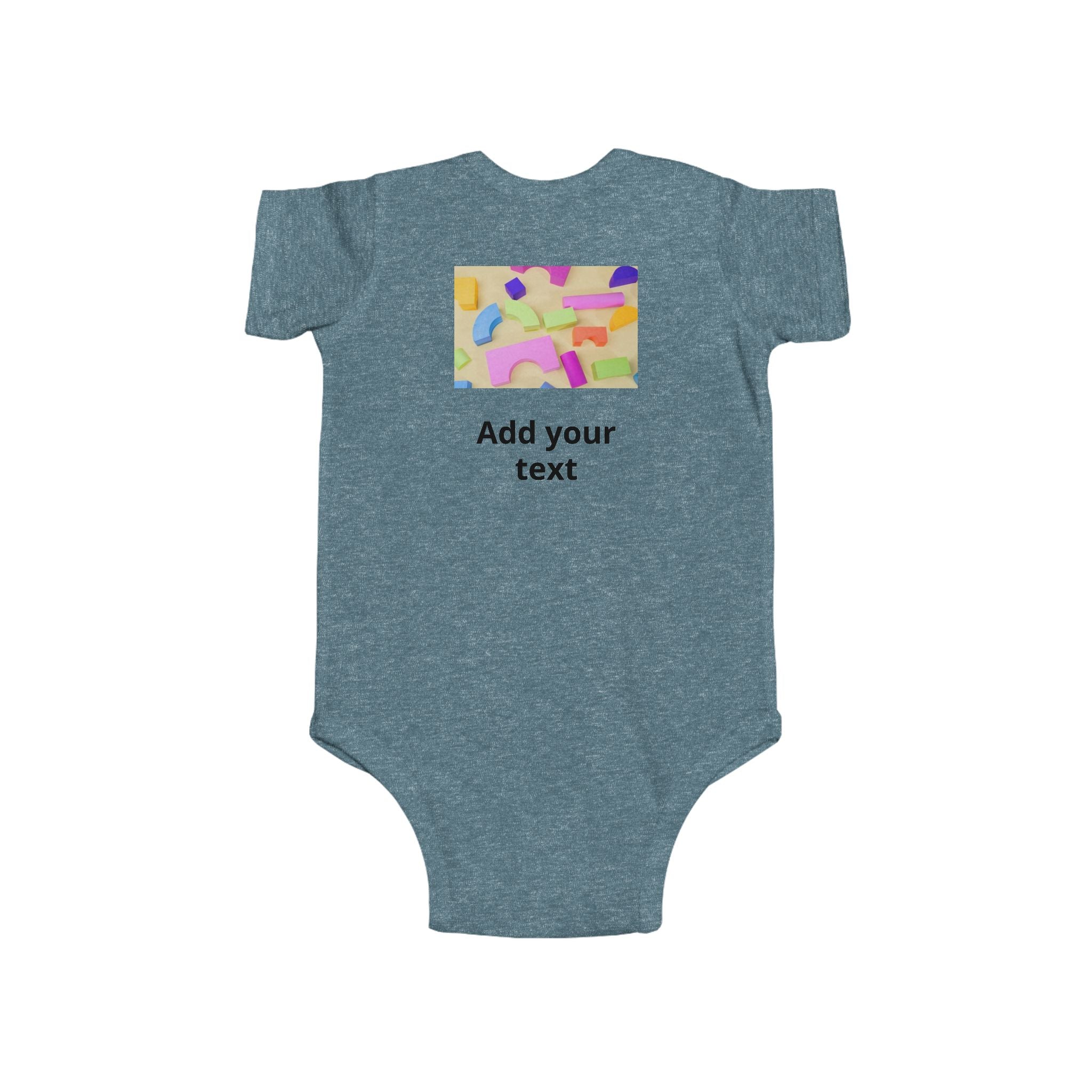 Personalized Infant Bodysuit - Custom Photo & Text Baby Onesie