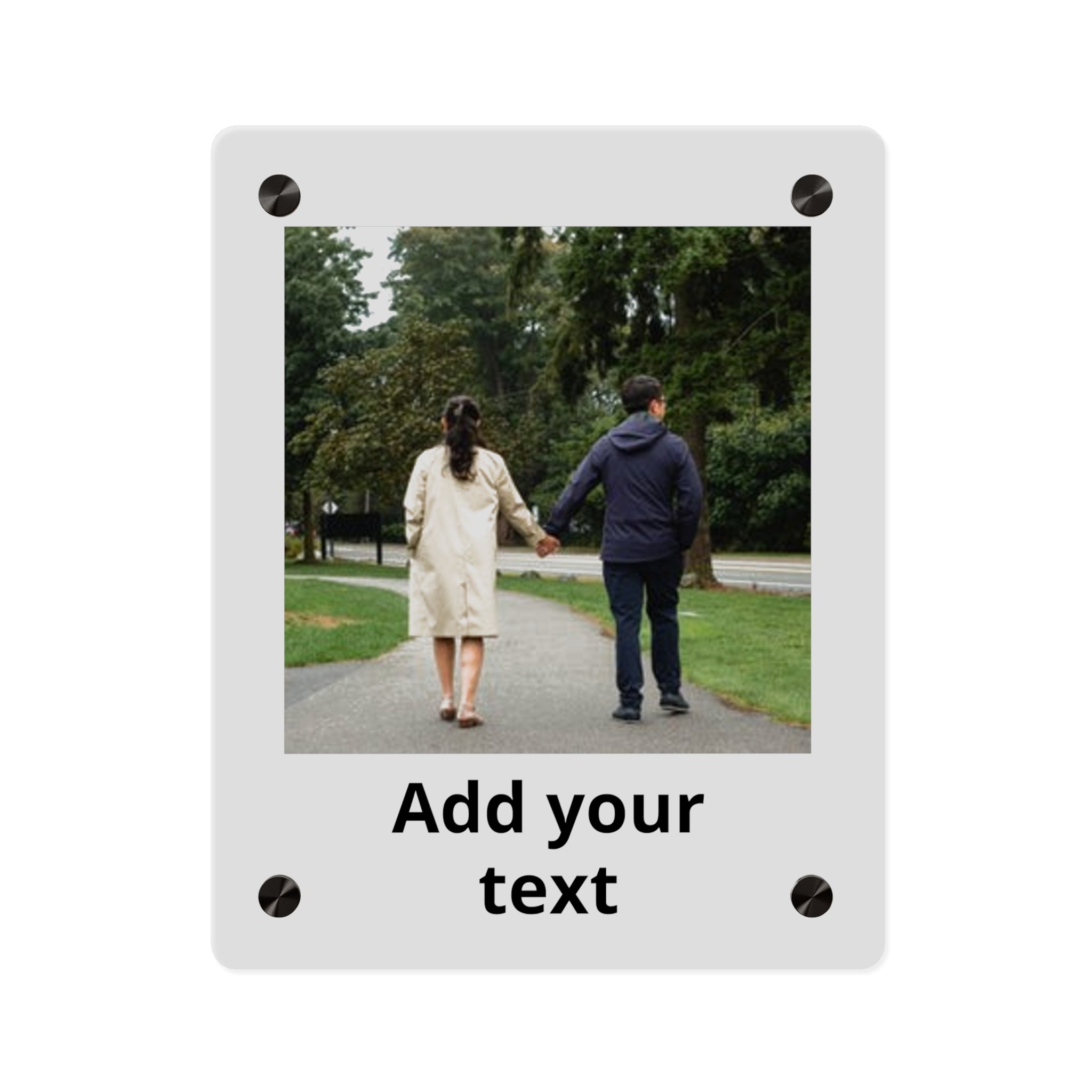 Personalized Acrylic Wall Art Panel — Custom Photo & Text Plaque