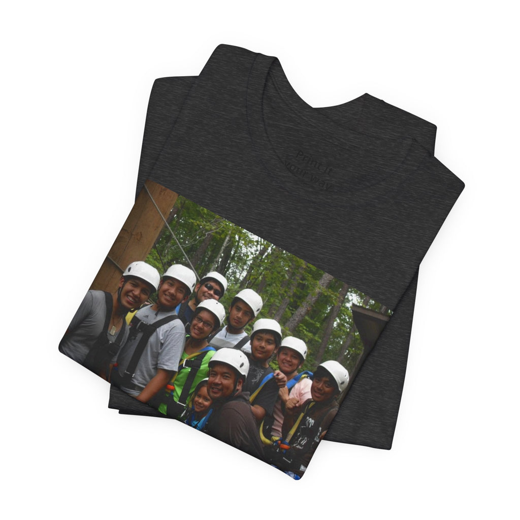 Custom Photo Tee — Add Your Message Personalized Group T-Shirt