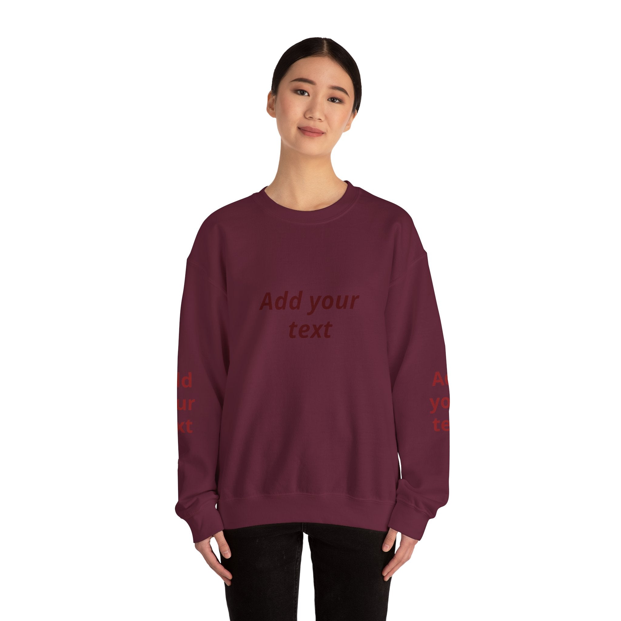 Dumpling & Soy Sauce Crewneck Sweatshirt — Customizable Asian Food Graphic
