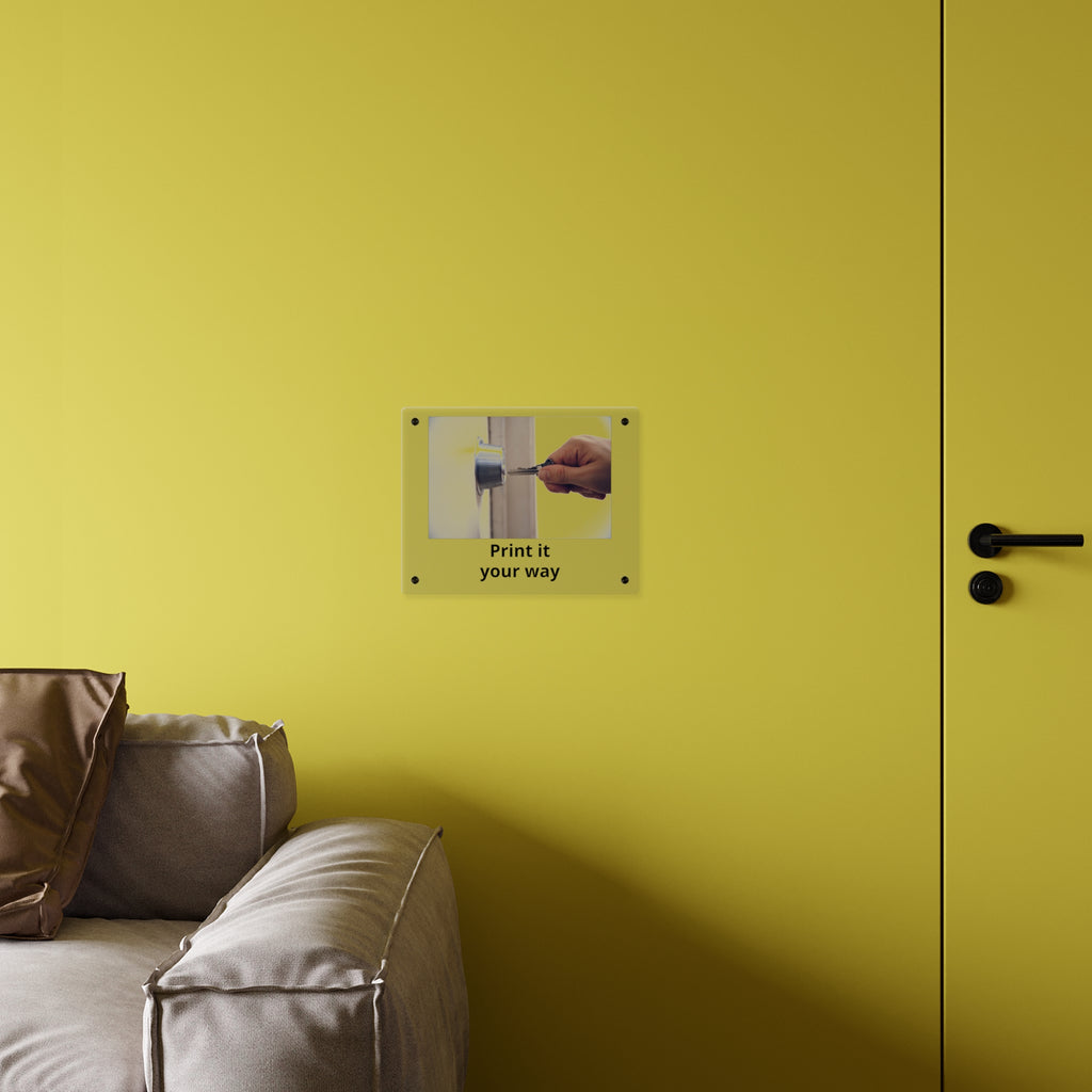Acrylic Wall Art Panel — Custom Photo "Print It Your Way" Modern Décor