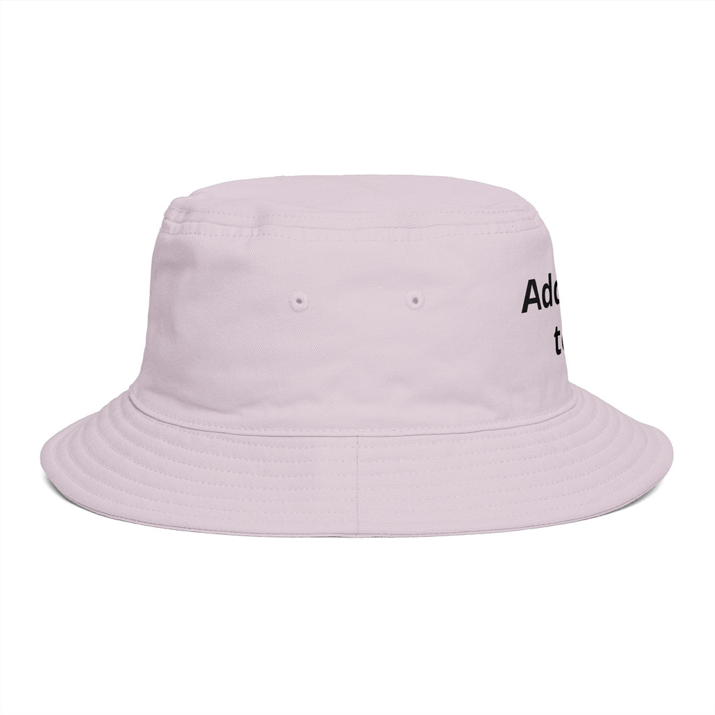 Custom Text Bucket Hat — Personalized Brown Sun Hat