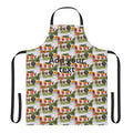 Kitchen Apron with Fresh Veggie Pattern — Colorful Produce Print Apron