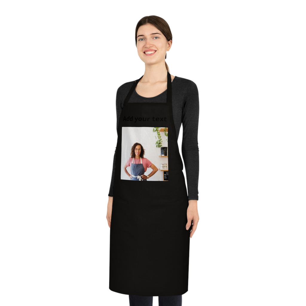 Personalized Photo Cotton Apron — Custom Kitchen Chef Gift